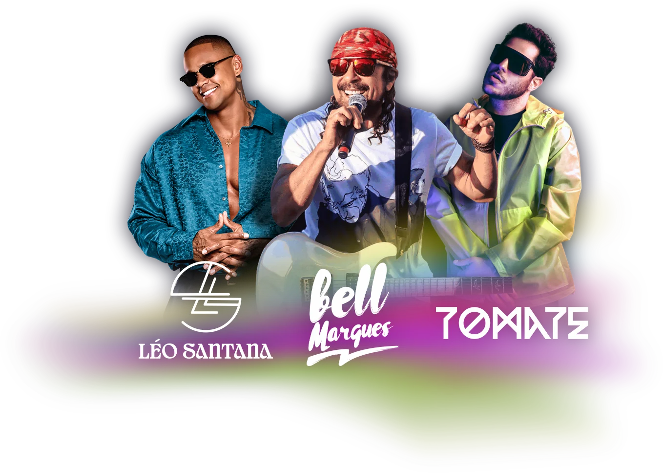 Bell Marques, Léo Santana e Tomate